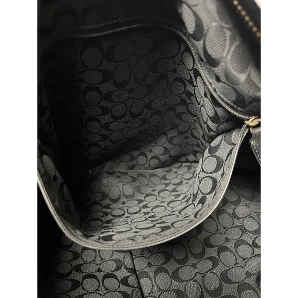 Coach 32282 Bleeker Soft Port Duffle Feed Bag Black Original Hangtag - Picture 7 of 10